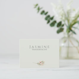 Soft Sage Botanical Wedding | Minimal Garden Table Platzkarte
