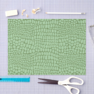 Soft Sage Green Snake Skin Scales Decoupage Seidenpapier