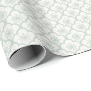 Soft Sakura Muted Sage - Neutral Geschenkpapier