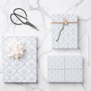 Soft Sakura Powder Blue - Neutral Geschenkpapier Set