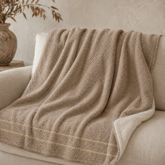 Soft Sand Threads Sherpa-Decke Sherpadecke