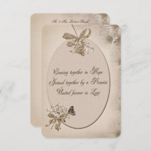 Soft Sepia Daisy Faire-part de mariage