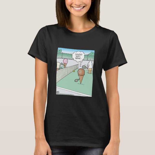 Soft Serve Eis-Tennis  T-Shirt (Vorderseite)