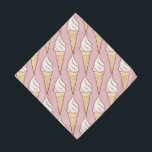 Soft Serve Ice Cream Pet Bandana Halstuch<br><div class="desc">Fügen Sie Ihren zornigen Freunden eine sanfte Drehung hinzu.</div>