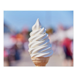 Soft servieren Eis Post Poster