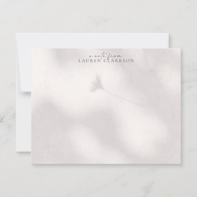 Soft Shadow  Note Card Einladung (Vorderseite)