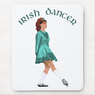 Soft Shoe Irischer Tänzer in Türkis Mousepad