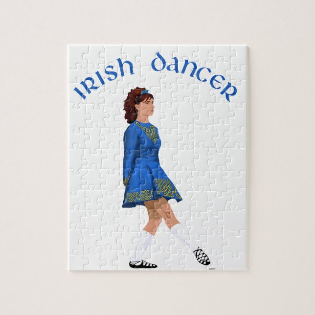 Soft Shoe Irish Dancer in Blue (Vertikal)