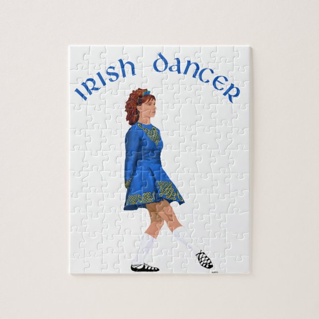 Soft Shoe Irish Dancer in Blue (Vertikal)