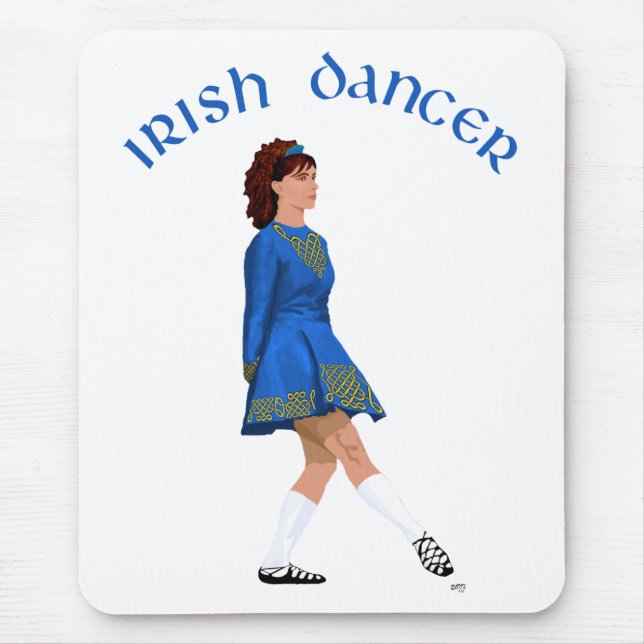 Soft Shoe Irish Dancer in Blue Mousepad (Vorne)