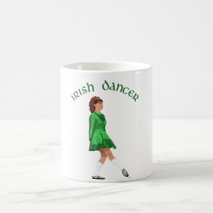 Soft Shoe Irish Dancer in Green Kaffeetasse