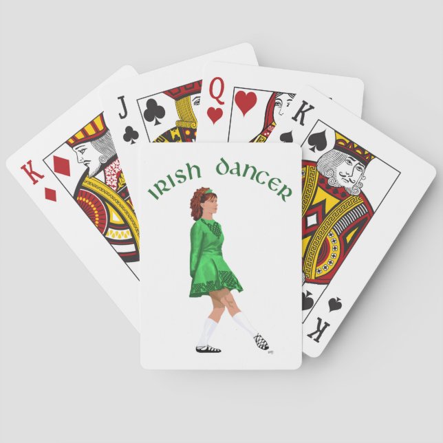 Soft Shoe Irish Dancer in Green Spielkarten (Rückseite)