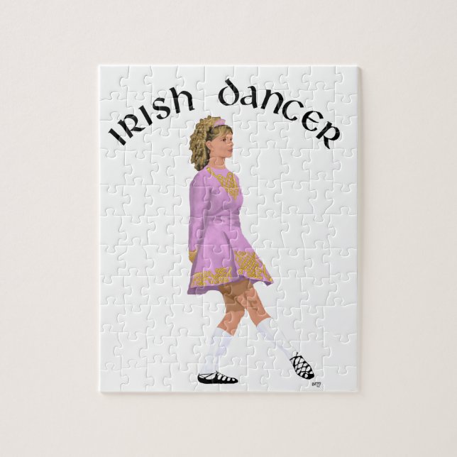Soft Shoe Irish Dancer in Pink (Vertikal)
