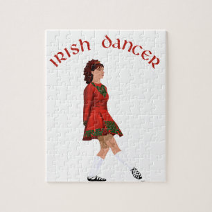 Soft Shoe Irish Dancer in Red