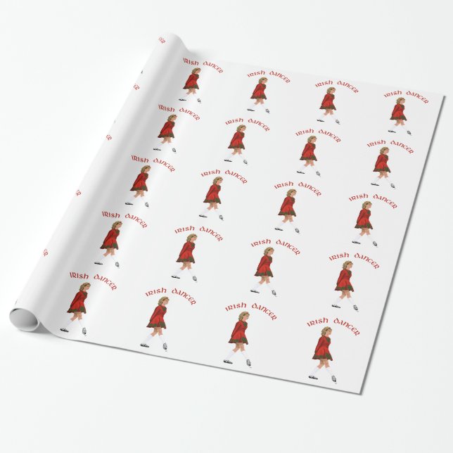 Soft Shoe Irish Dancer in Red Geschenkpapier (Ungerollt)