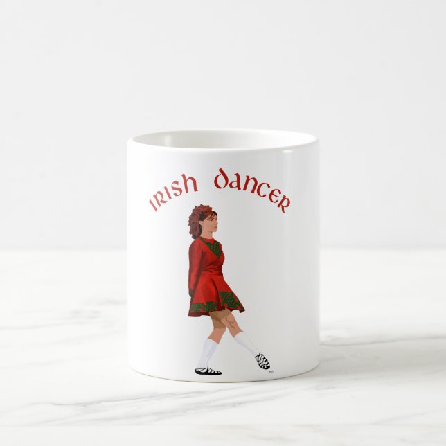 Soft Shoe Irish Dancer in Red Kaffeetasse (Mittel)