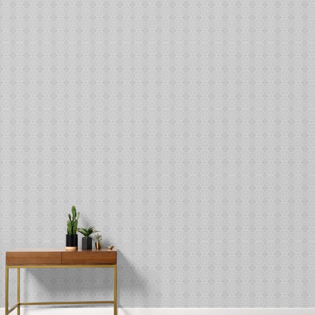 Soft Silver Grau Abstrakt Designer Tapete (Korridor)