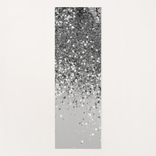 Soft Silver Grauer Glitzer #1 Yogamatte