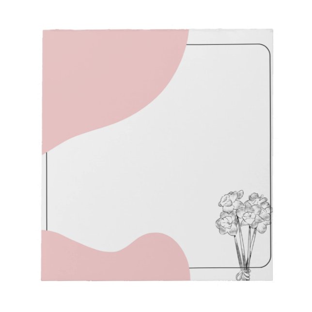 Soft Spoke Minimalistisch Notizblock (Vorderseite)