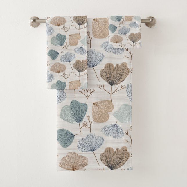 Soft Spring Botanical Towel (En situation)