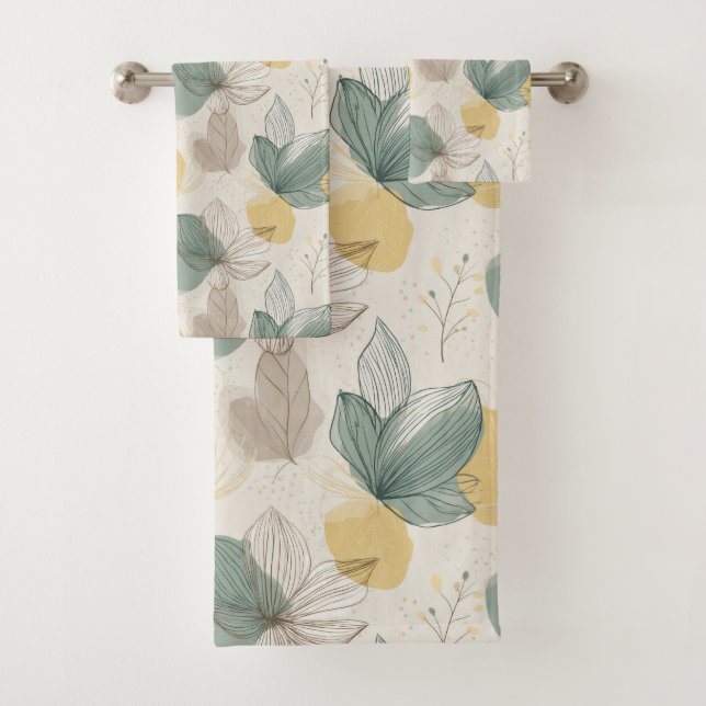 Soft Spring Botanical Towel Badhandtuch Set (Insitu)
