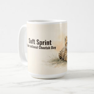 Soft Sprint Internationaler Gepard-Tag Kaffeetasse