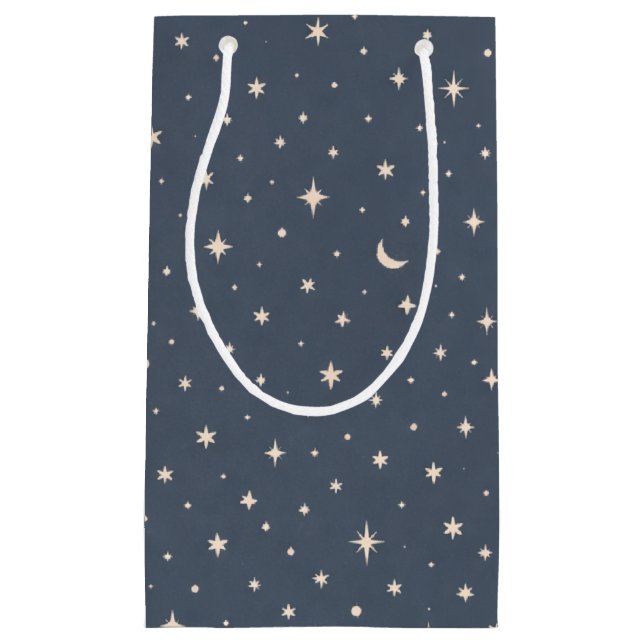 Soft Star Pattern Aesthetic Kleine Geschenktüte (Vorderseite)