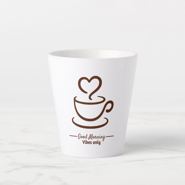Soft Start Latte Coffee Tasse - Minimalistischer H (Vorderseite)