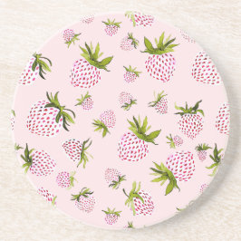 Soft Strawberries - Berry Sweet sandstone Getränkeuntersetzer