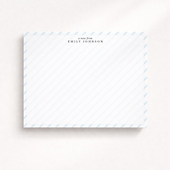 Soft Stripe Note Card Einladung (Von Creator hochgeladen)
