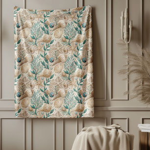 Soft Stylish Coastal Blanket Nautical Zuhause Acce Fleecedecke