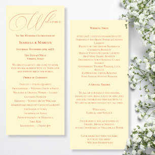 Soft Sunset Hues Programme de mariage