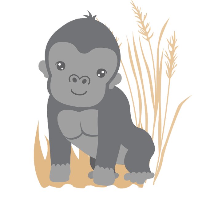 Soft Tones Baby Gorilla Soft Cotton Strampler (Von Creator hochgeladen)