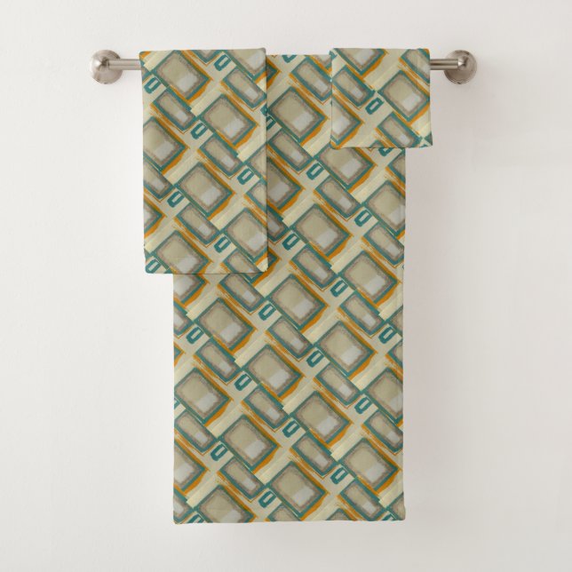 Soft und Bold Rothko Inspiriert Abstrakt Badhandtuch Set (Insitu)