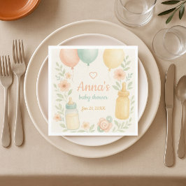 Soft Watercolor Babydusche Serviette