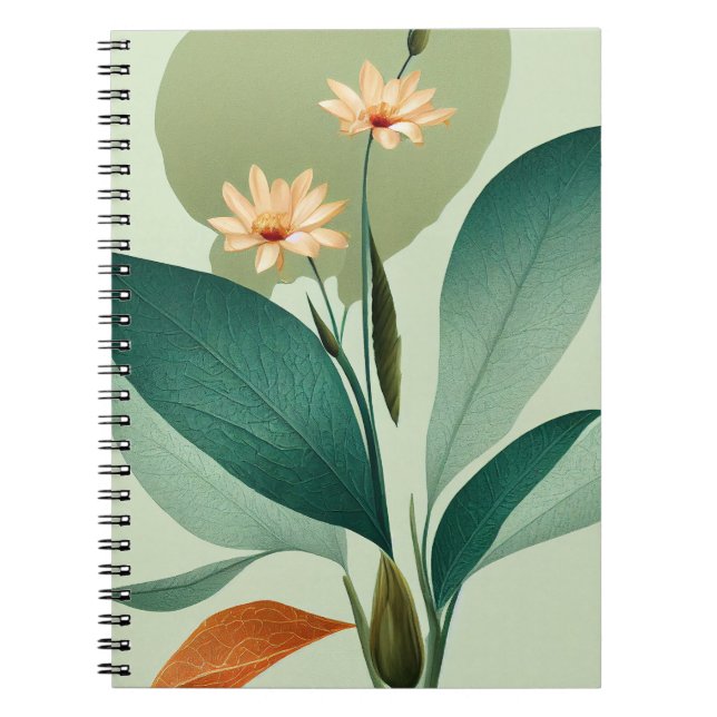 Soft Watercolor-Blume Notizblock (Vorderseite)