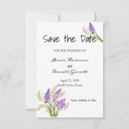 Soft Watercolor Lavender und Green Florals