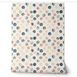 Soft Watercolor Polka Dots Tapete