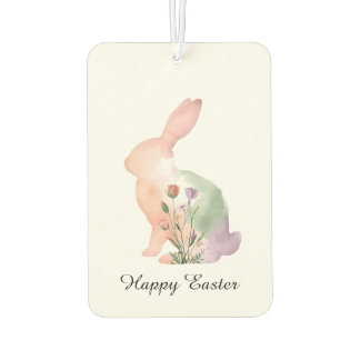 Soft Watercolour Easter Bunny  Autolufterfrischer