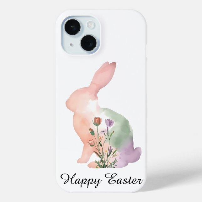 Soft Watercolour Easter Bunny   Case-Mate iPhone Hülle (Rückseite)