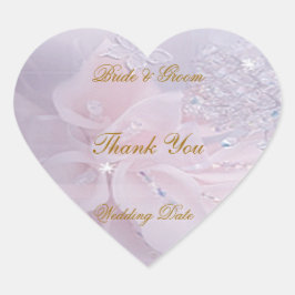 Soft Wedding Dankeschön Sticker