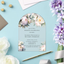 Soft White Peony with Eucalyptus Wedding