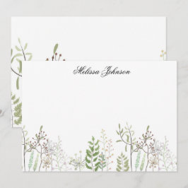 Soft Wildblume Personalisiert Mitteilungskarte