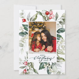 Soft Winter Berry Weihnachtskarte Einladung