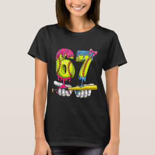 Softball 67 Eiscreme-Tropfen Six Seven Jungen Lust T-Shirt