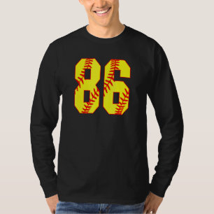 Softball 86 Fast Pitch Liebe Softball Mama Favorit T-Shirt