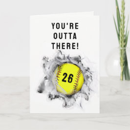 Softball-Abschluss-Karte Karte