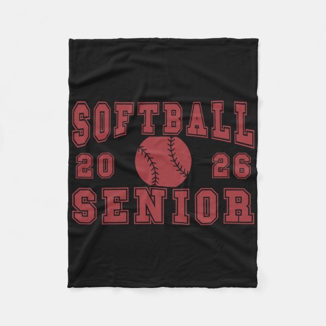 Softball-Abschlussball Softball-Abschluss 2026 Abs Fleecedecke (Vorderseite)