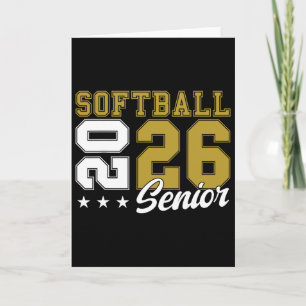 Softball-Abschlussball Softball-Senior 2026 Absolv Karte