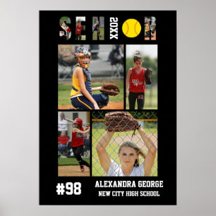 Softball-Abschlussfeier für die Abschlussklasse Poster